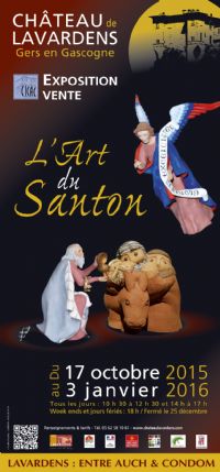 Exposition L'Art du Santon. Du 17 octobre 2015 au 3 janvier 2016 à Lavardens. Gers. 